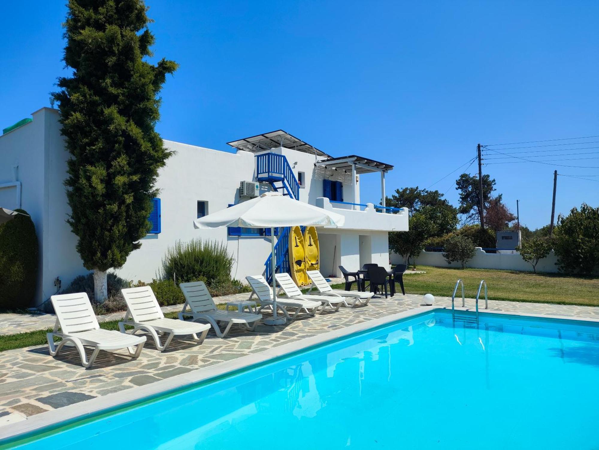 Navy Greece Villa With Swimming Pool & Sea View Makrigialos Extérieur photo