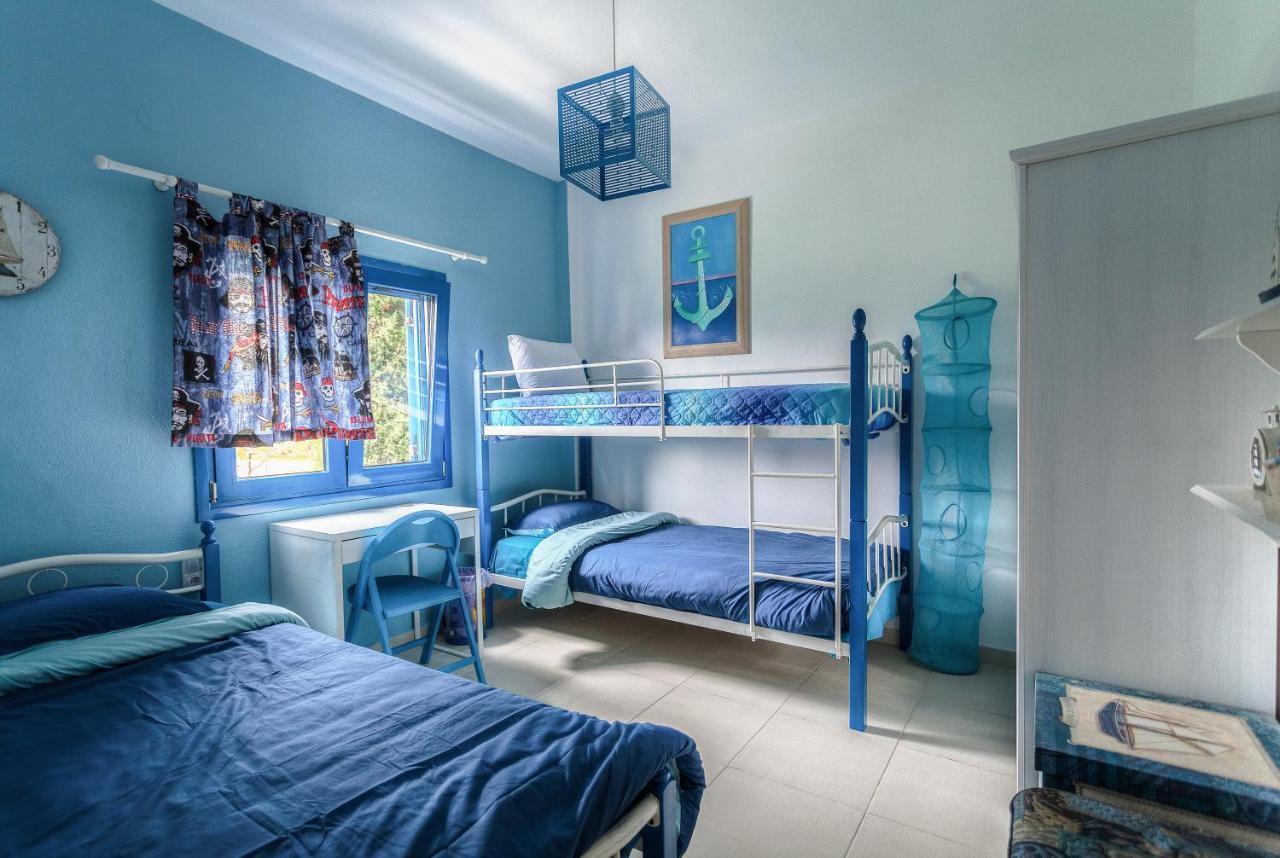 Navy Greece Villa With Swimming Pool & Sea View Makrigialos Extérieur photo